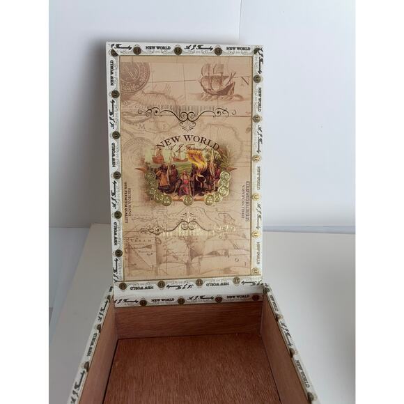Cigar Boxes Empty 2 A.J. Fernadez Esteli Nicaragua New World Brand 7.5 x 5 x 2.5 - Picture 4 of 11